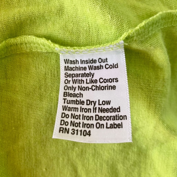 Girls size medium J Khaki green top with front knot and fold-over sleeve detail - Picture 5 of 5